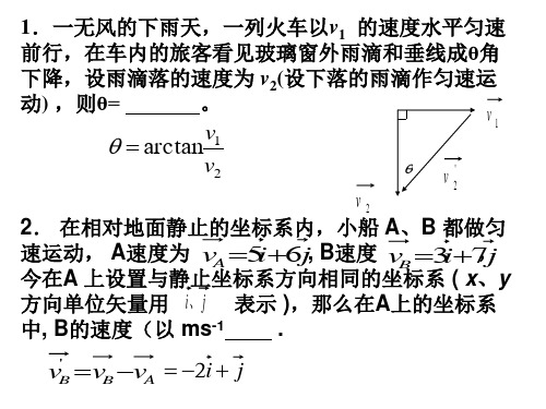 大学物理学复习题(第五版)东南大学精品PPT课件