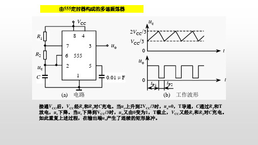 由555定时器构成的多谐振荡器