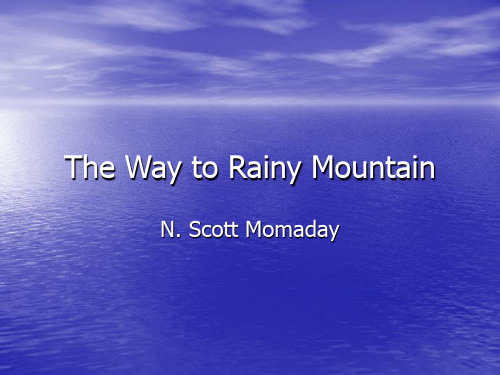 lesson 9 The Way to Rainy Mountain