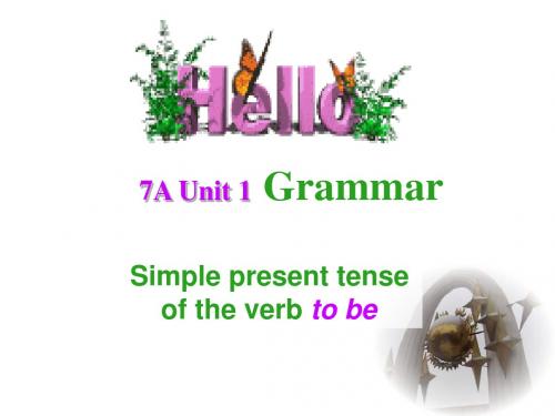 牛津译林版英语7a unit 1 this is me! grammar1(共27张PPT)