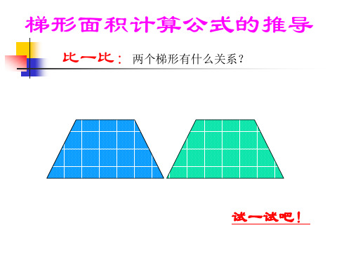 190梯形面积公式的推导PPT课件