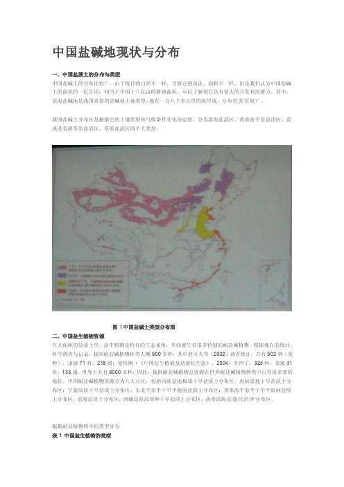 [整理]中国盐碱地现状与分布