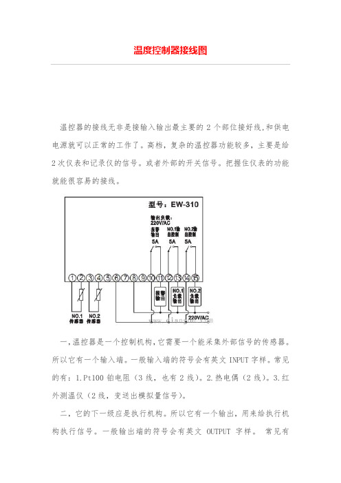 温度控制器接线图