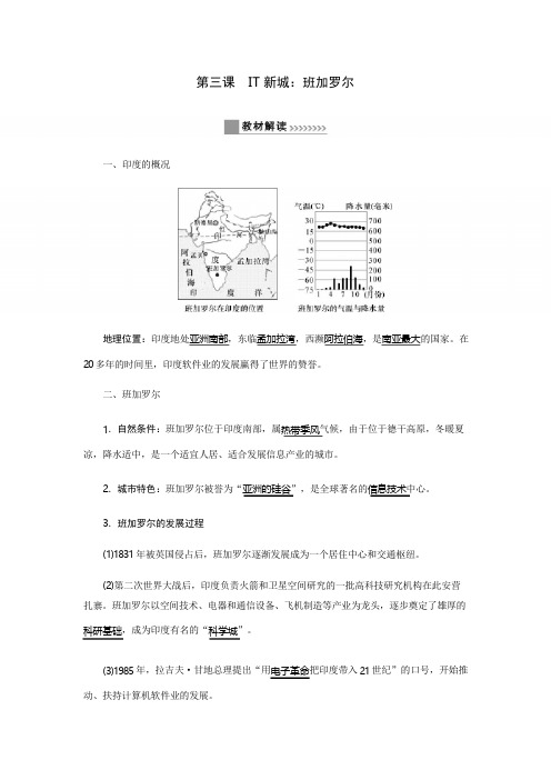 2019秋人教版历史与社会七年级上册讲义：第四单元第三课IT新城