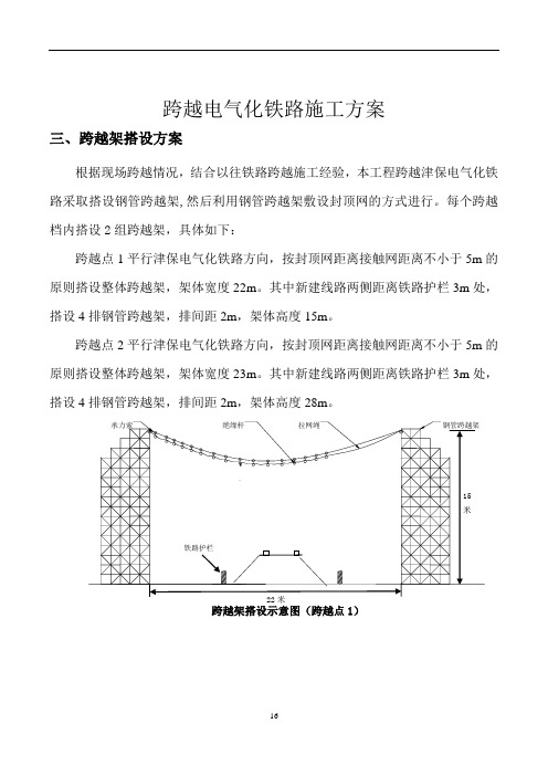 跨越铁路施工方案