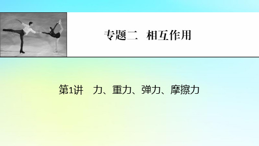 2024版高考物理一轮总复习专题二相互作用第1讲力重力弹力摩擦力课件