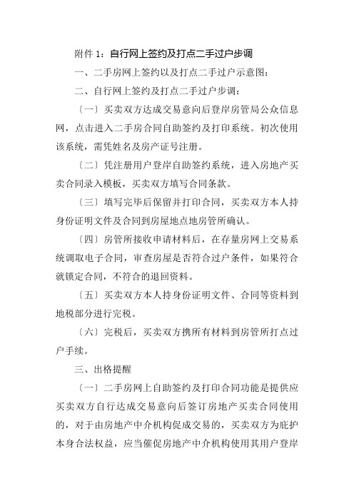 1自行网上签约及办理二手过户步骤(共2页)