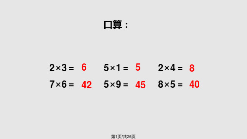 新苏教三年级数学上册整十数整百数乘一位数的口算和估算PPT课件