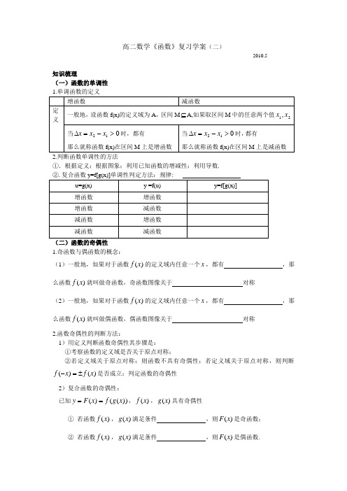 函数复习学案(2)