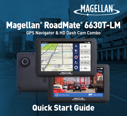 Magellan RoadMate 6630T-LM 快速入门指南说明书