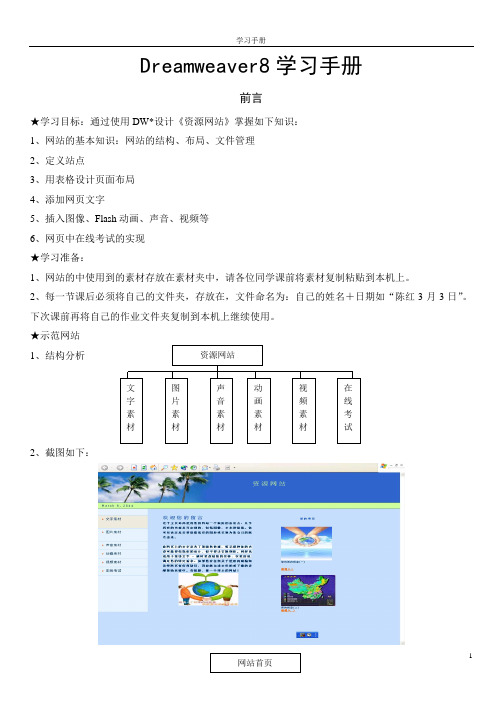 Dreamweaver8学习手册.doc