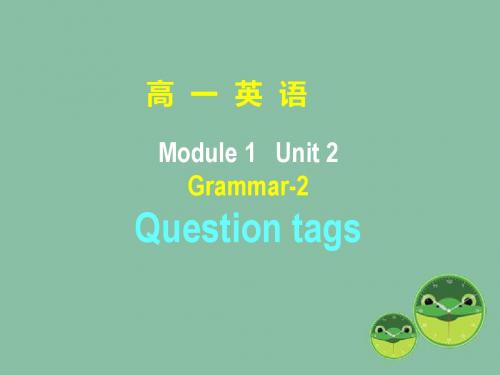 译林牛津版高中英语必修1课件 Unit 3 grammar 课件2