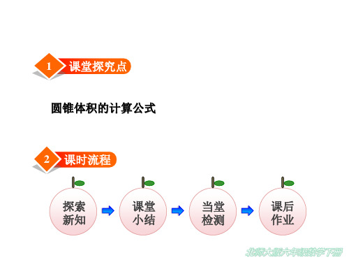 2020新北师大版六年级下册数学课件圆锥的体积