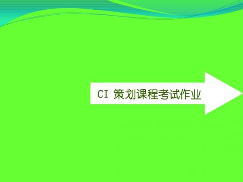 CI 策划课程考试作业及复习题