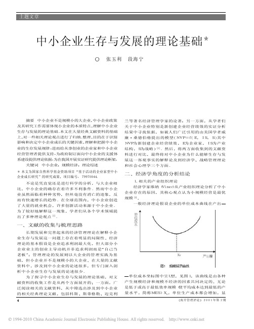 中小企业生存与发展的理论基础