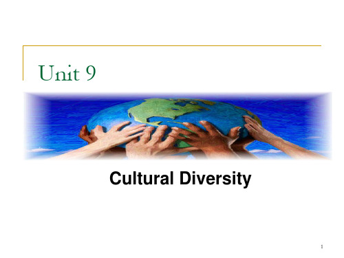 跨文化交际英文版9-Cultural-DiversityPPT课件