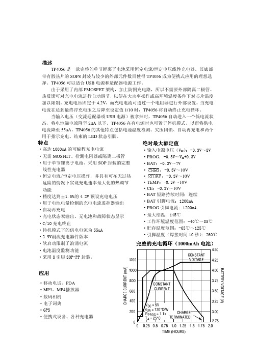 TP4056_中文资料_datasheet