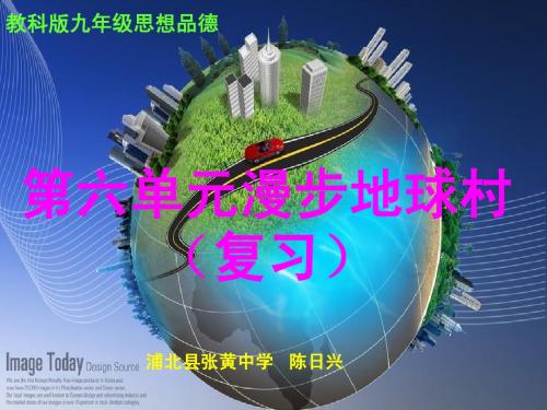 九年级第6单元_漫步地球村复习课件