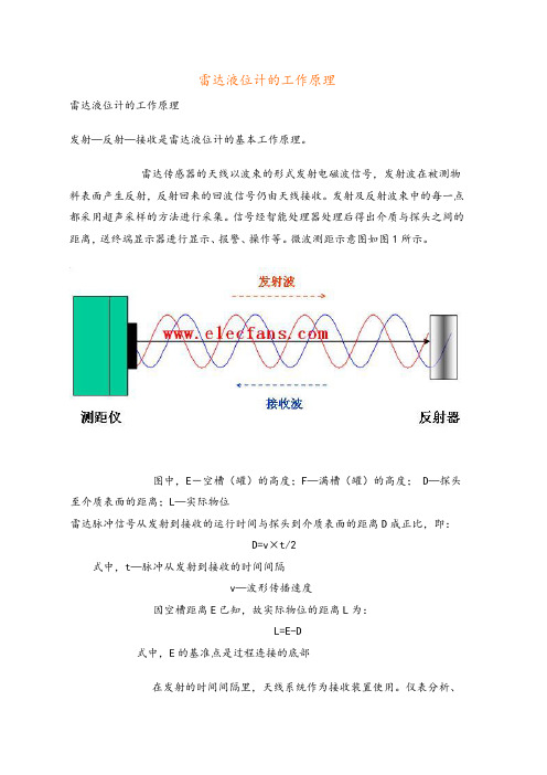 雷达液位计地工作原理