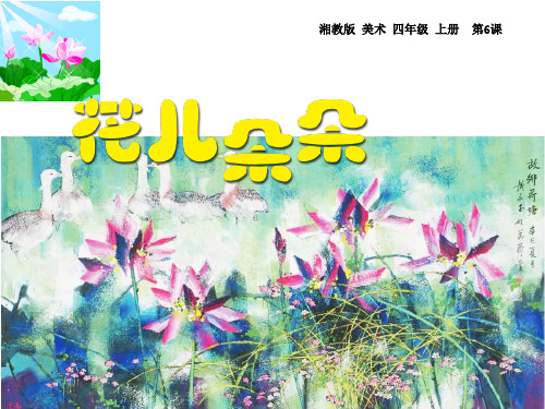 四年级上册美术花儿朵朵湘美版