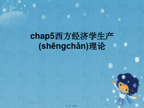 chap5西方经济学生产理论