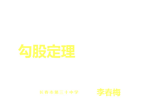 八年级数学勾股定理4PPT课件