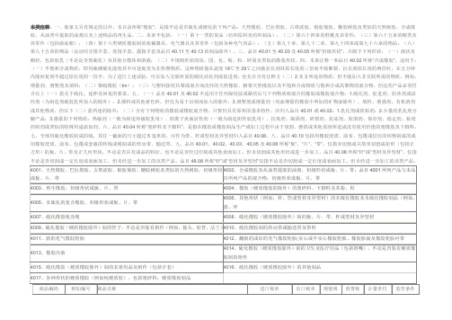 关于轮胎的海关编码