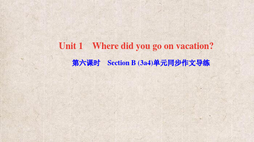 灵山县第二中学八年级英语上册 Unit 1 Where did you go on vacation