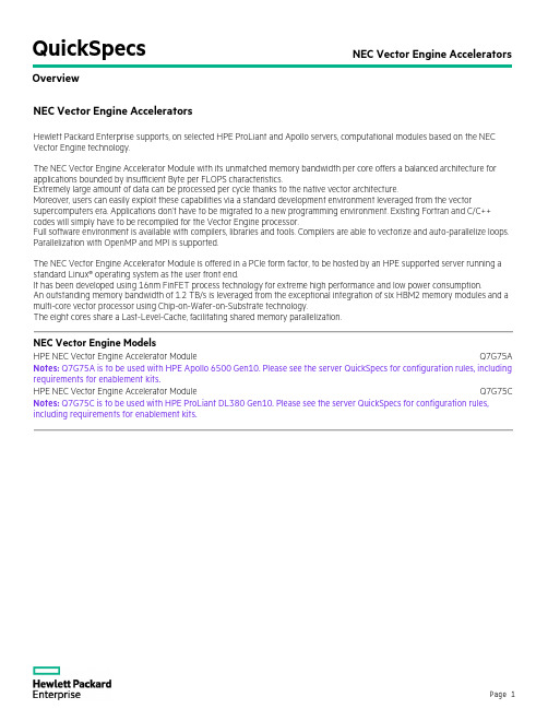 NEC Vector Engine Accelerators 用户指南说明书