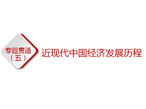 2019届二轮复习：专题五 近现代中国经济发展历程 【课件】(43张)