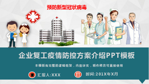 企业复工疫情防控方案介绍PPT模板(图文)