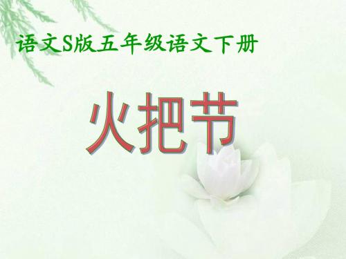 《火把节》课件