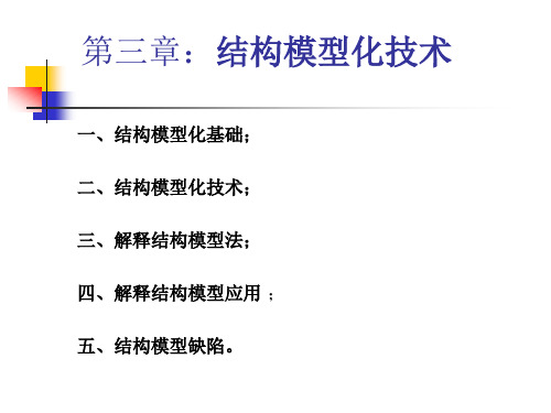 第三章结构模型化技术