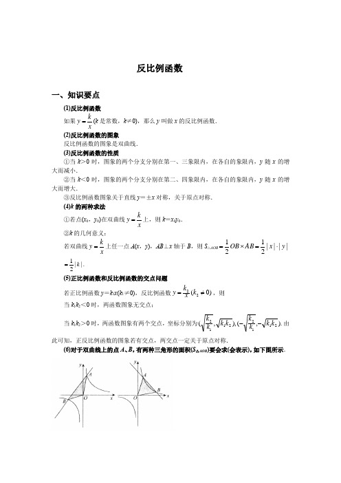 初三数学一次函数与反比例函数综合专题