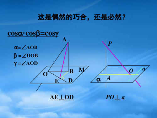 高二数学下学期-三垂线定理课件人教.ppt