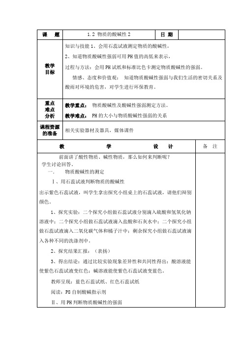 1.2物质的酸碱性2