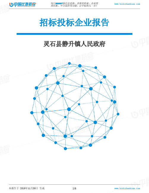 灵石县静升镇人民政府-招投标数据分析报告