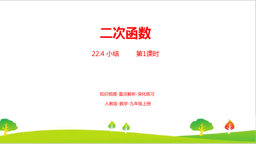 最新人教版初中九年级上册数学《二次函数小结》精品课件