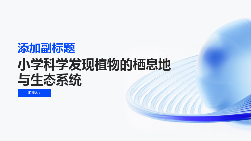 小学科学发现植物的栖息地与生态系统