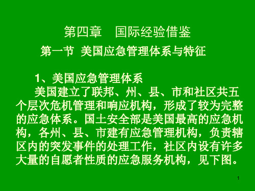 美国应急管理体系与特征