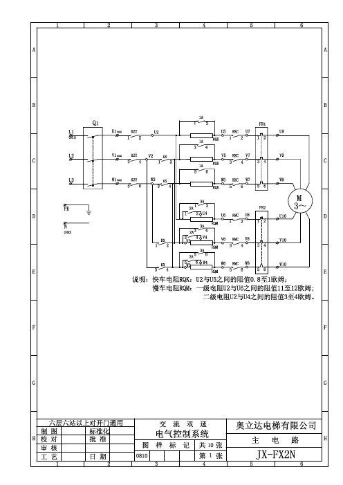 双速集选JX-FX2N电气原理图