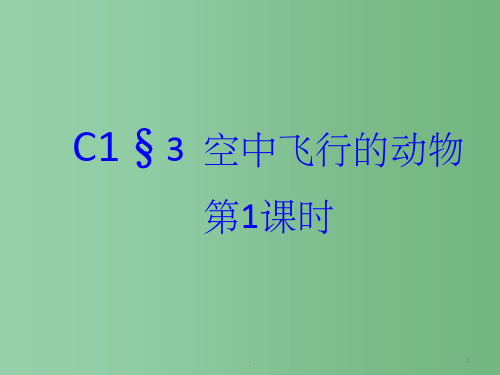 八年级生物上册《5.1.3空中飞行的动物》课件 新人教版