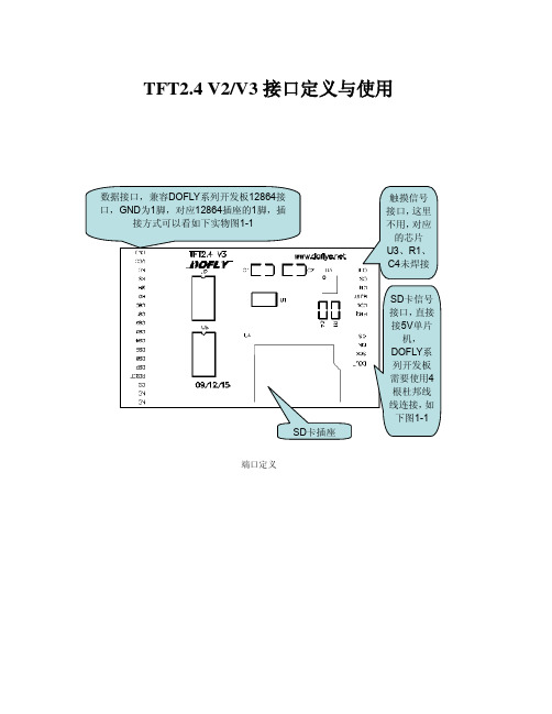 TFT彩屏使用文档