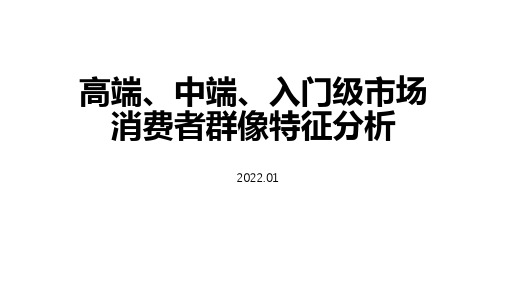 汽车细分市场消费者群像特征分析