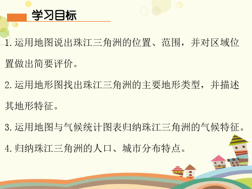 八年级下册第八章珠江三角洲春粤教版八年级地理下册第八章第一节自然环境PPT