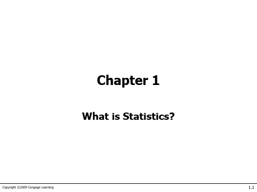 Business Statistics Chapter01