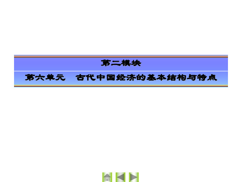 2015届高考历史一轮总复习课件：第15讲 古代中国农业经济和手工业经济(人民版)