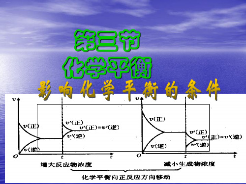 人教版化学选修四《化学平衡》教学课件