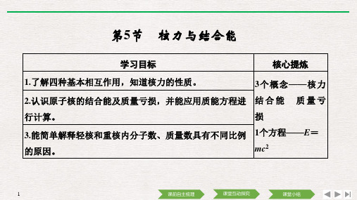 高中物理选修3-5课件-第十九章核力与结合能(27张)-PPT优秀课件