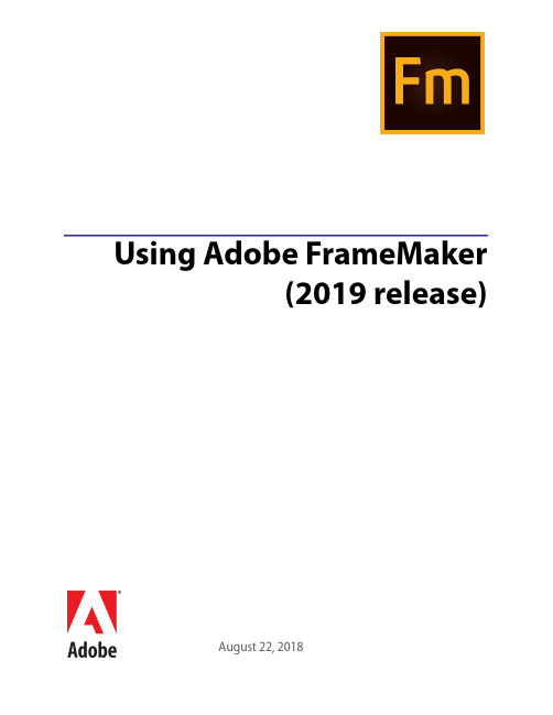 Adobe FrameMaker (2019 版本) 用户指南说明书